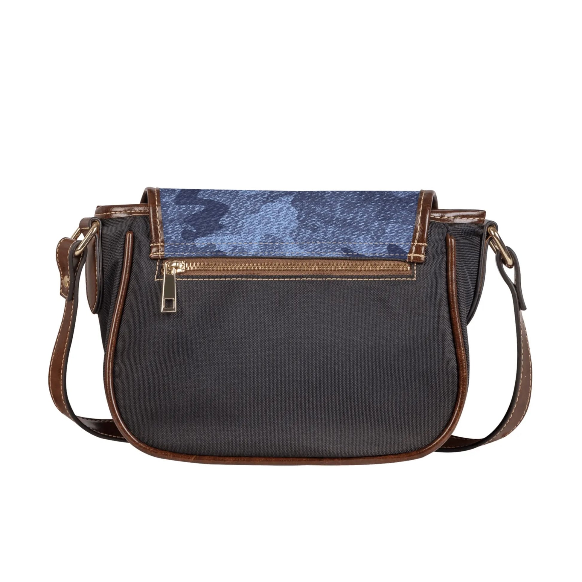 Saddle Bag | Denim Blue Camouflage