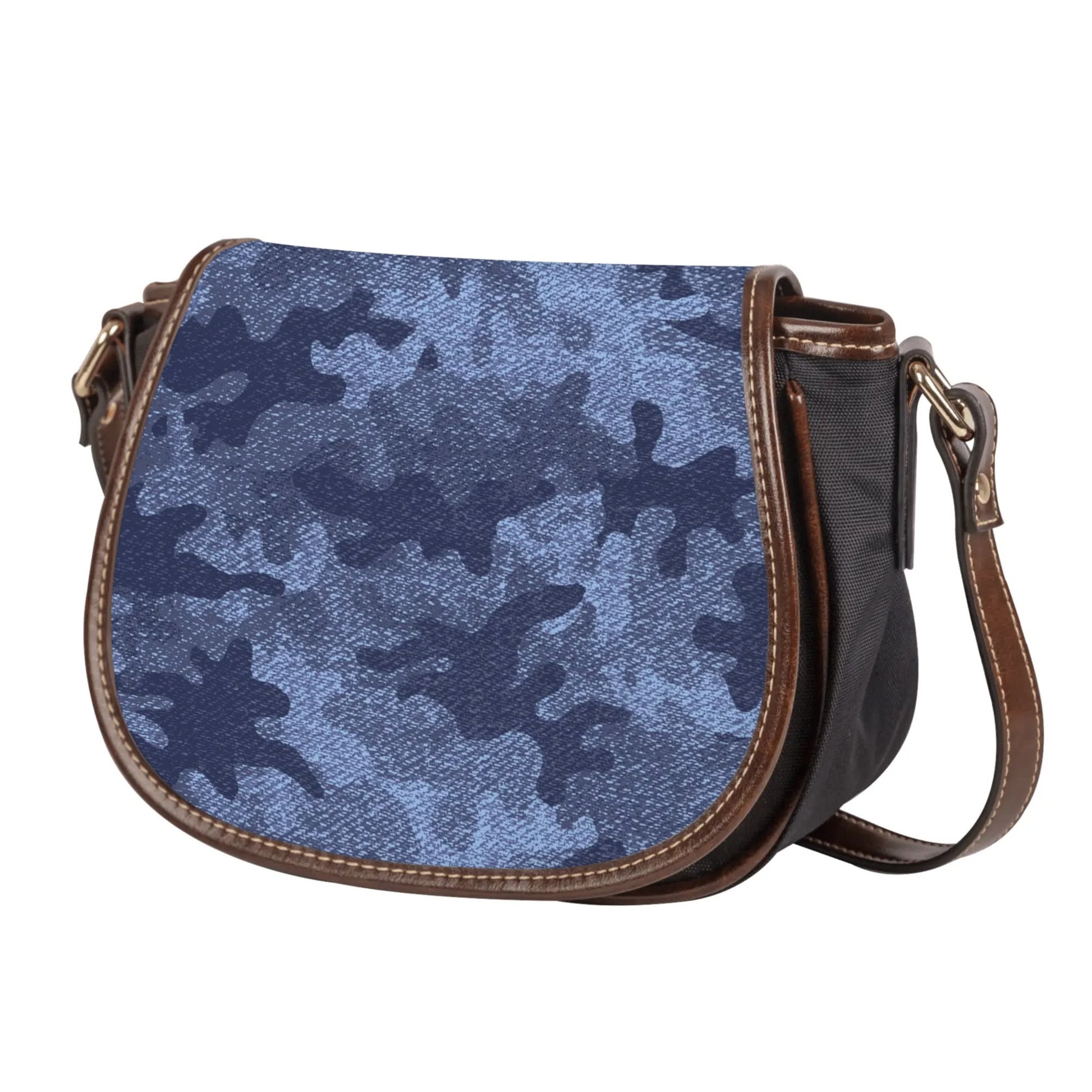 Saddle Bag | Denim Blue Camouflage