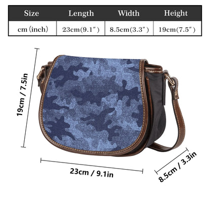 Saddle Bag | Denim Blue Camouflage