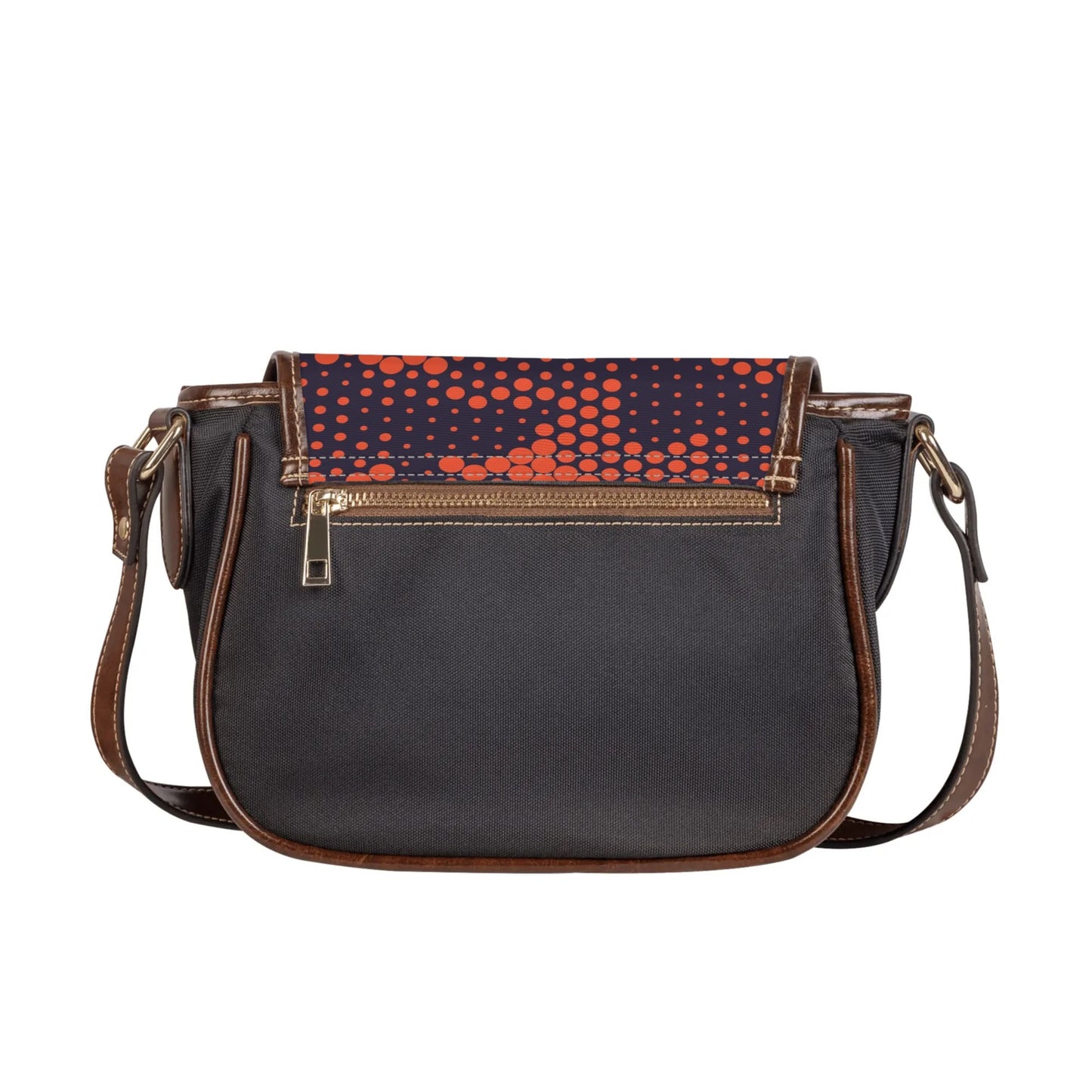 Saddle Bag | Orange & Blue Digital Camouflage