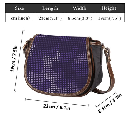 Saddle Bag | Blue LED Camouflage