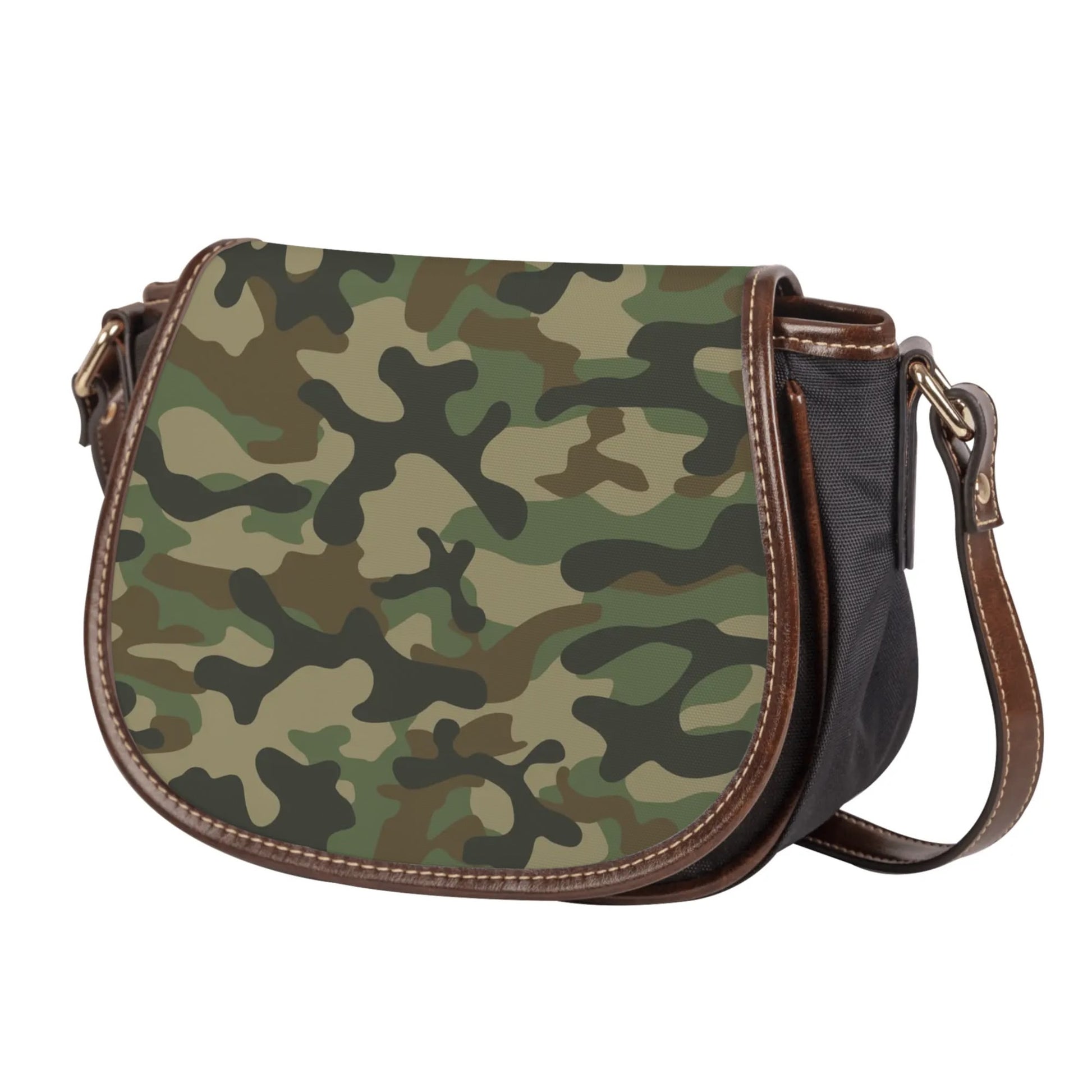 Saddle Bag | Military Brown Camouflage