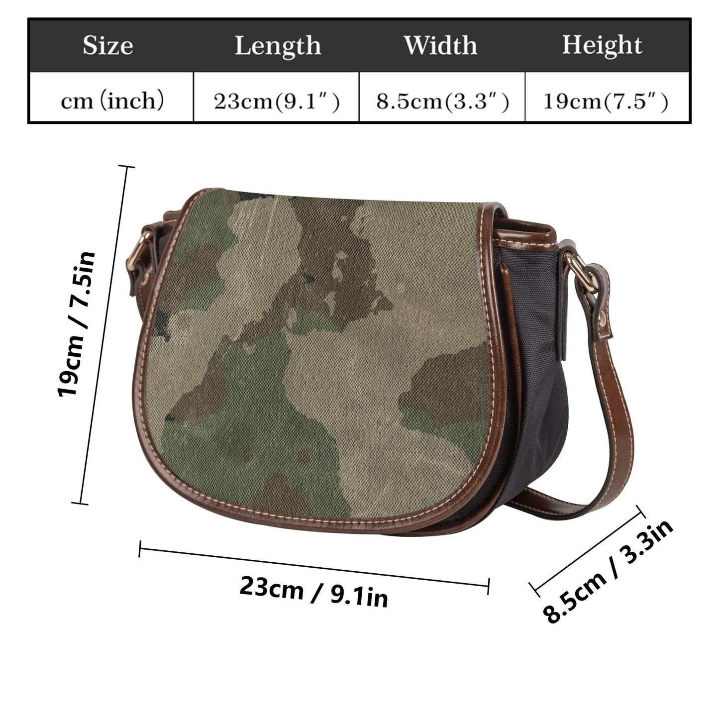 Saddle Bag | Dirty Brown Camouflage