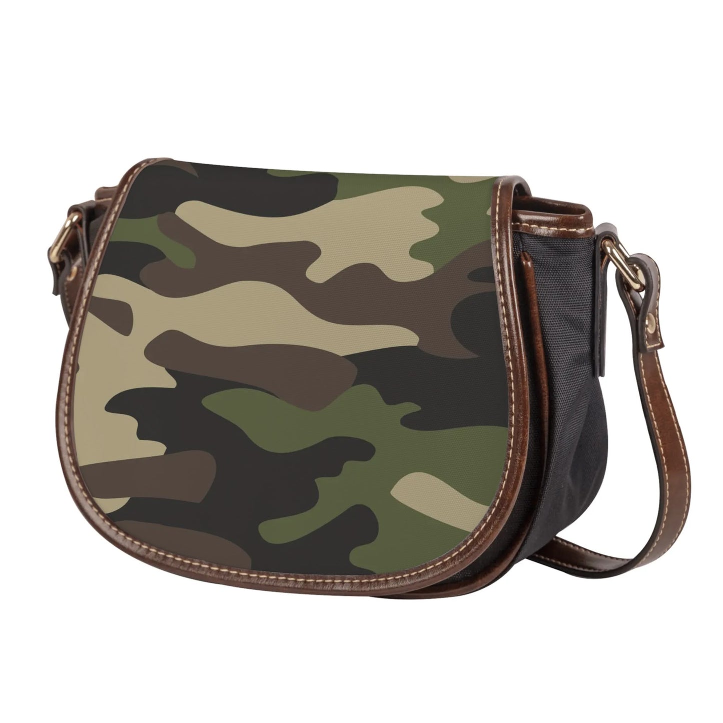 Saddle Bag | Classic Green Camouflage