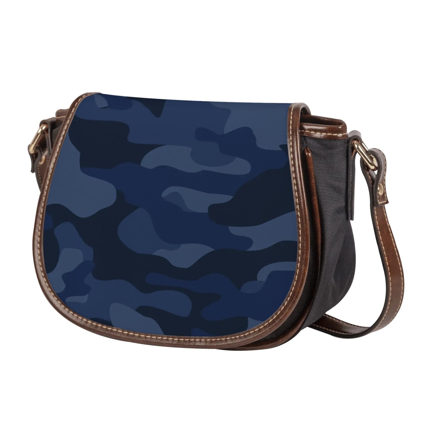 Saddle Bag | Deep Blue Camouflage