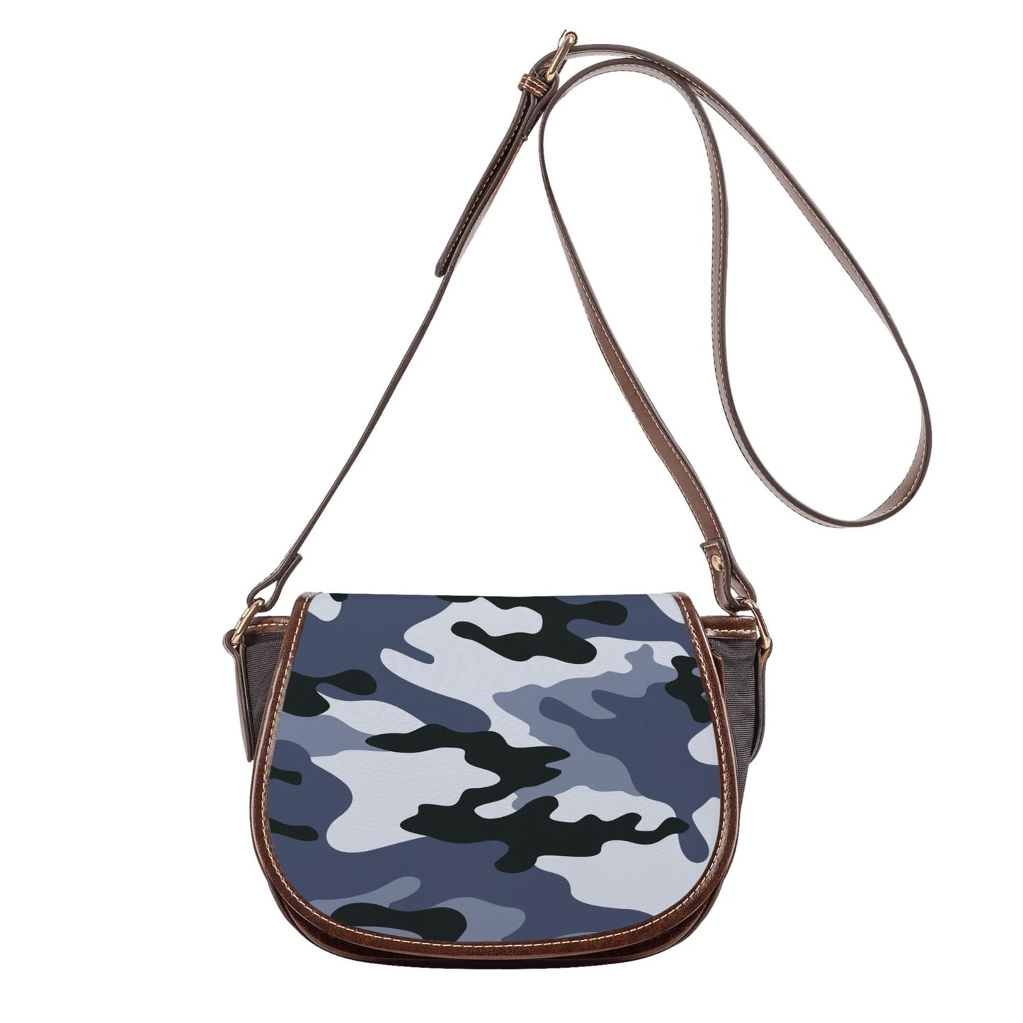 Saddle Bag | Light Blue Camouflage