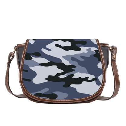 Saddle Bag | Light Blue Camouflage