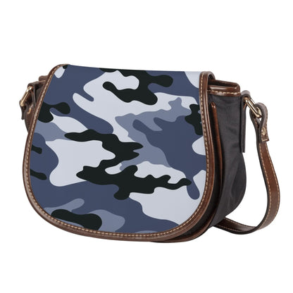 Saddle Bag | Light Blue Camouflage