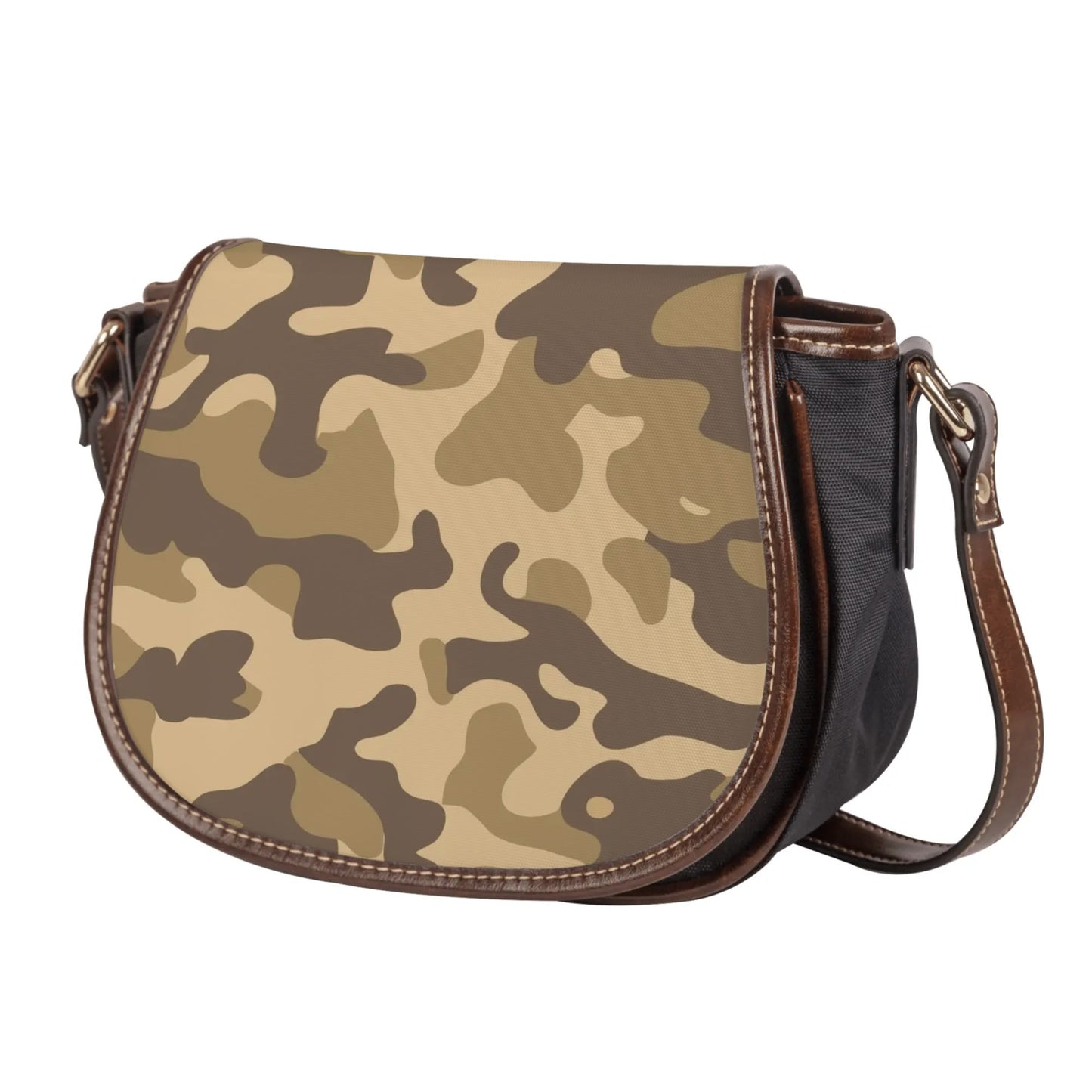 Saddle Bag | Khaki Camouflage