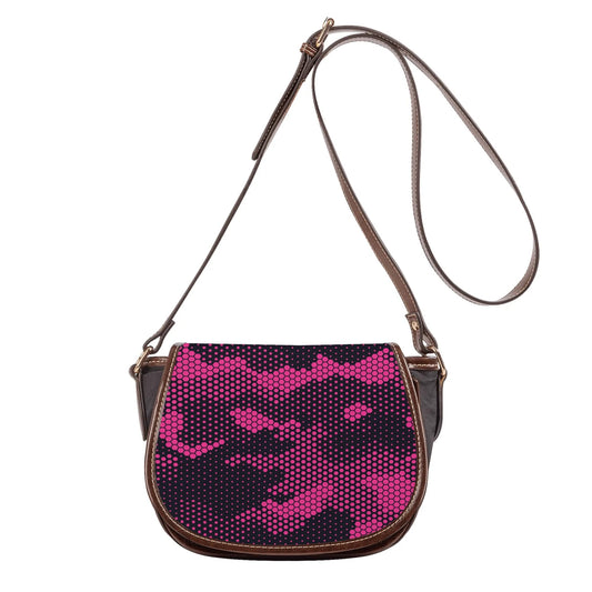 Saddle Bag | Digital Pink Camouflage