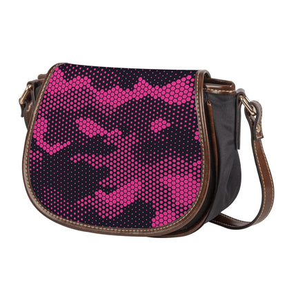 Saddle Bag | Digital Pink Camouflage