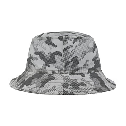 Camo Bucket Hat | Black & White Digital Camouflage