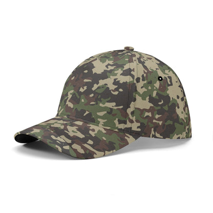 Brown Camo Cap | Khaki, Gray and Lava Military Camouflage