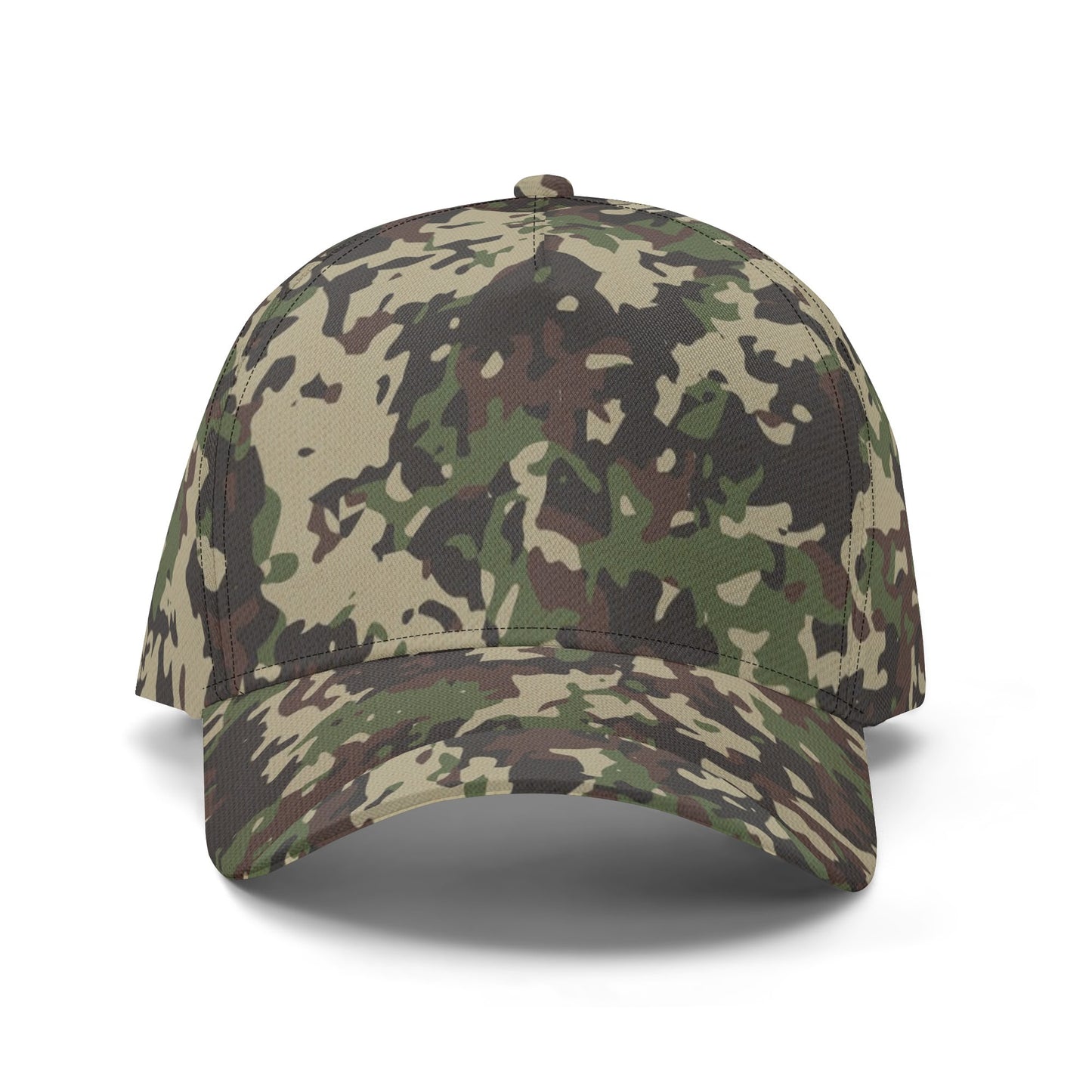 Brown Camo Cap | Khaki, Gray and Lava Military Camouflage