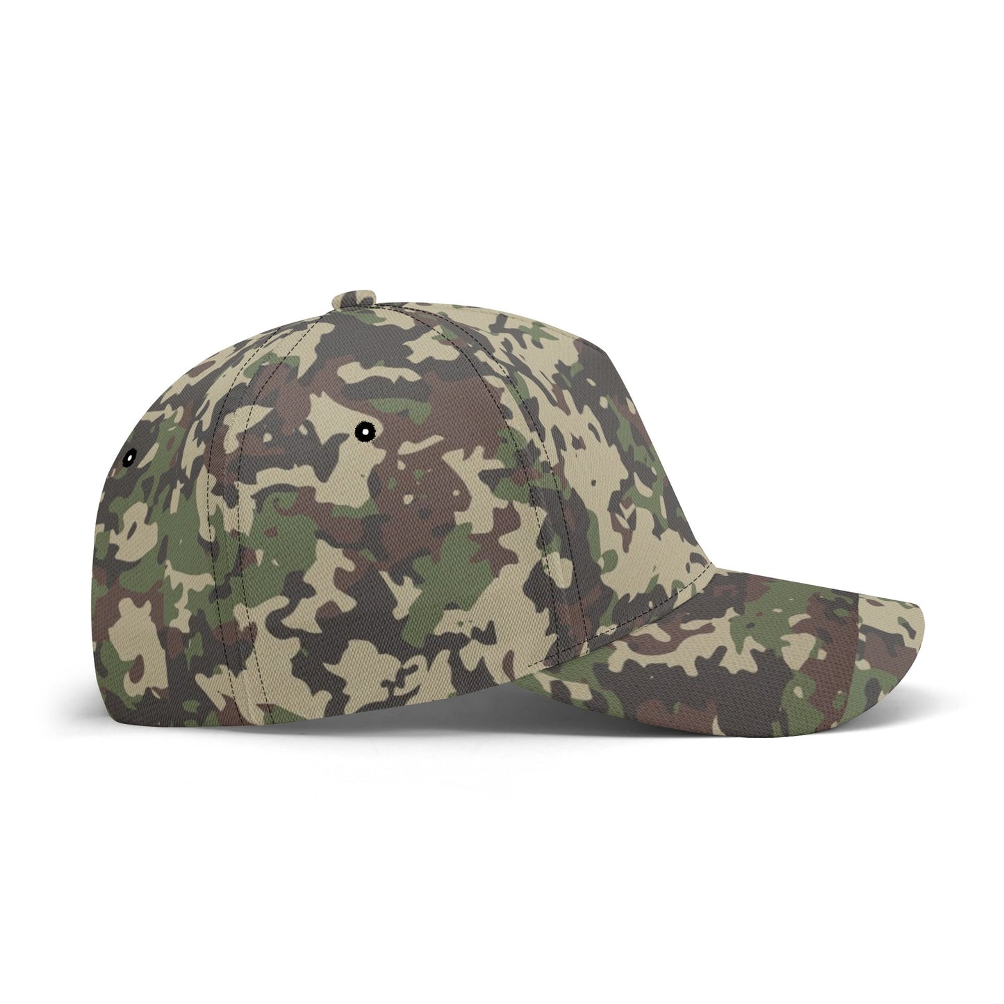 Brown Camo Cap | Khaki, Gray and Lava Military Camouflage