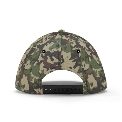 Brown Camo Cap | Khaki, Gray and Lava Military Camouflage