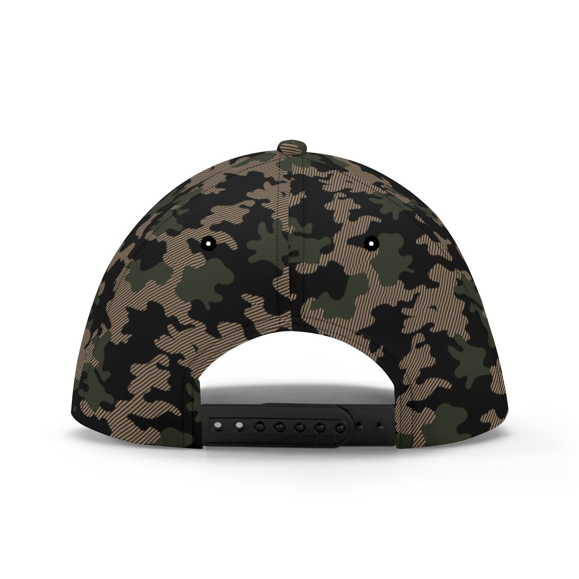 Military Green Baseball Cap | Dark Jungle & Black Camouflage