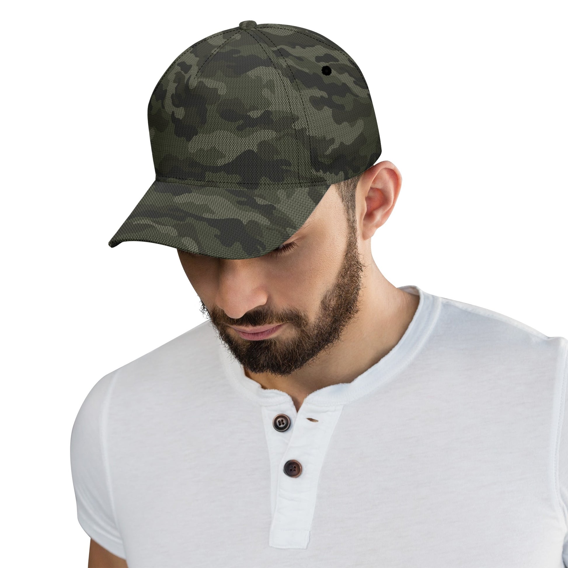 Brown Camo Cap | Digital Dotted Camouflage