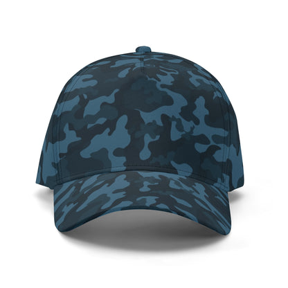 Dark Blue Camo Baseball Cap | Classic Military Design