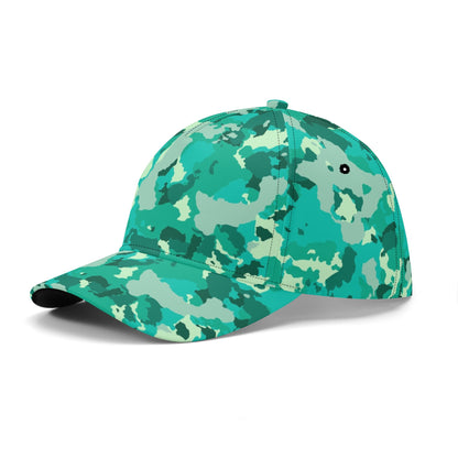 Cyan Green Camo Cap | Military Camouflage