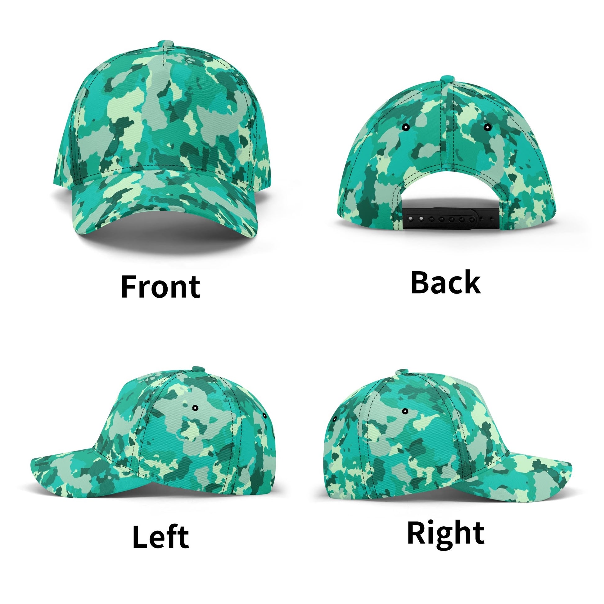 Cyan Green Camo Cap | Military Camouflage