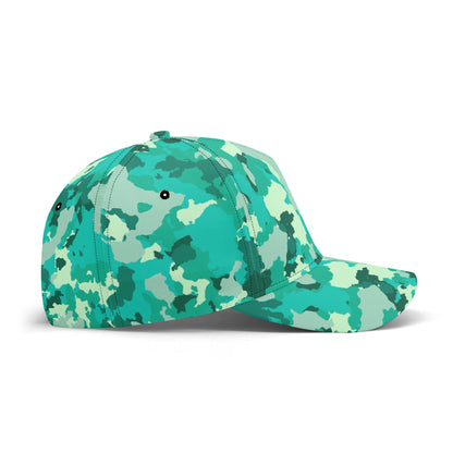 Cyan Green Camo Cap | Military Camouflage