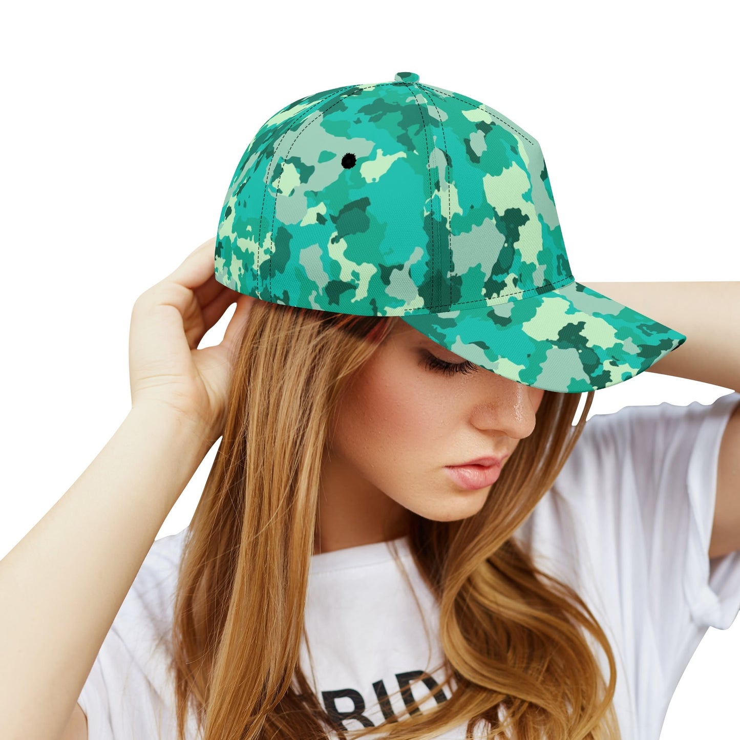 Cyan Green Camo Cap | Military Camouflage