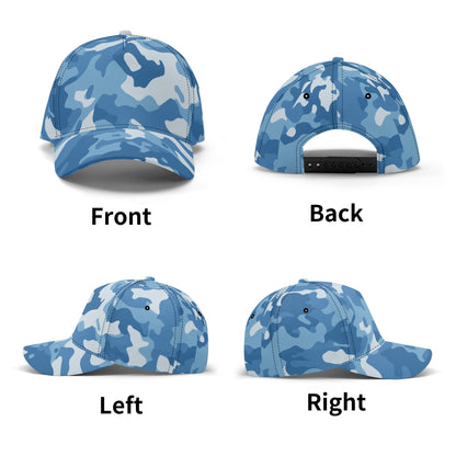 Blue Camo Baseball Cap | Modern Army-Inspired Pattern