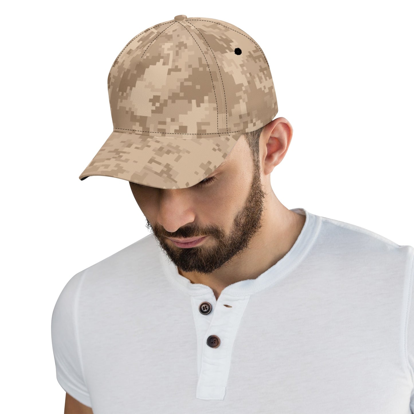 Brown Camo Cap | Pixel Digital Camouflage