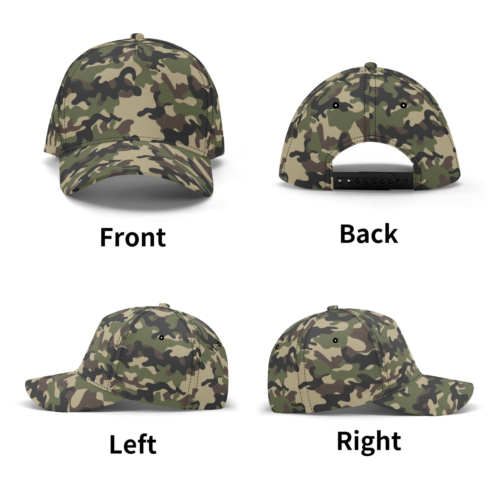 Brown Camo Baseball Cap | Classic Military Camouflage