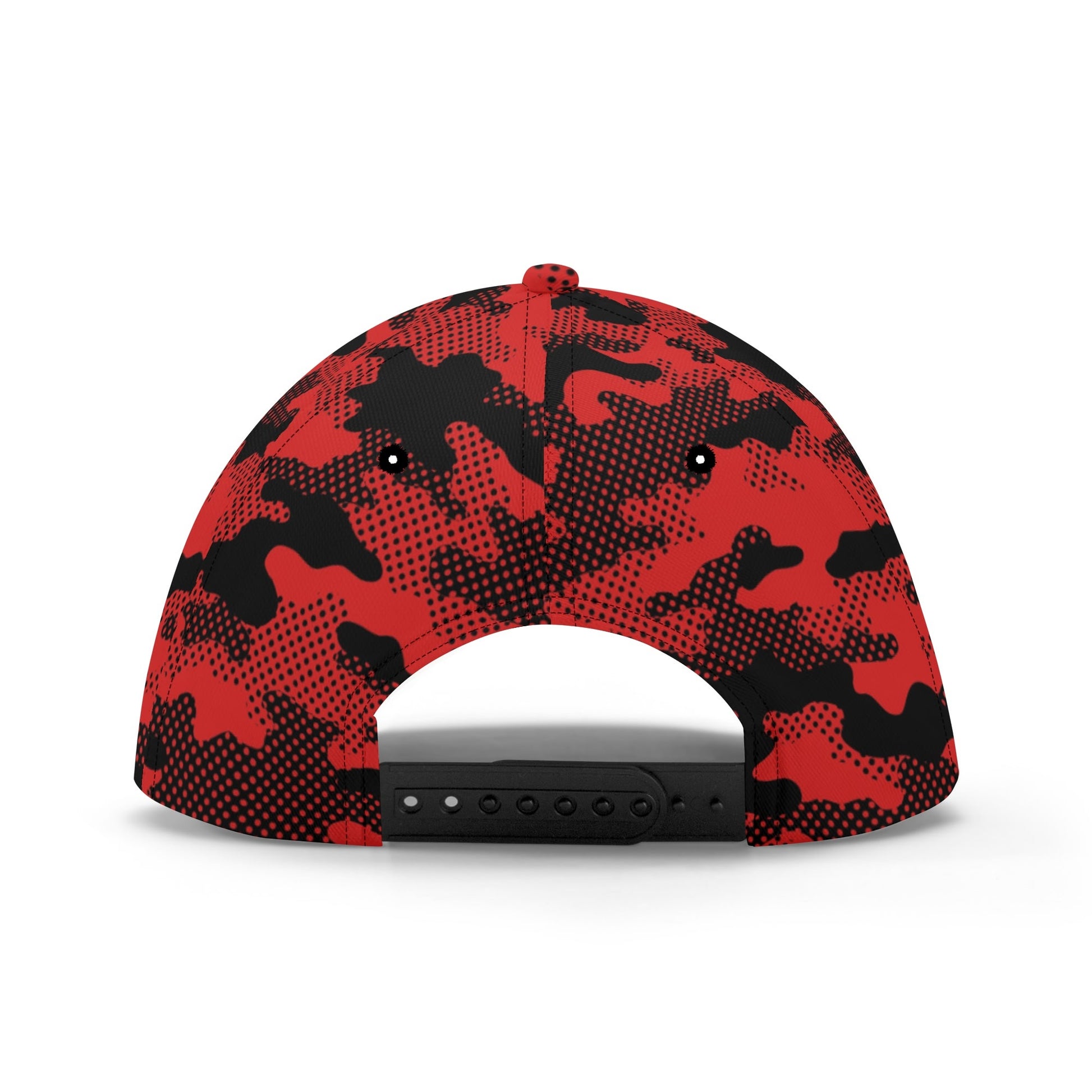 Black & Red Camo Cap | Pixel Camouflage