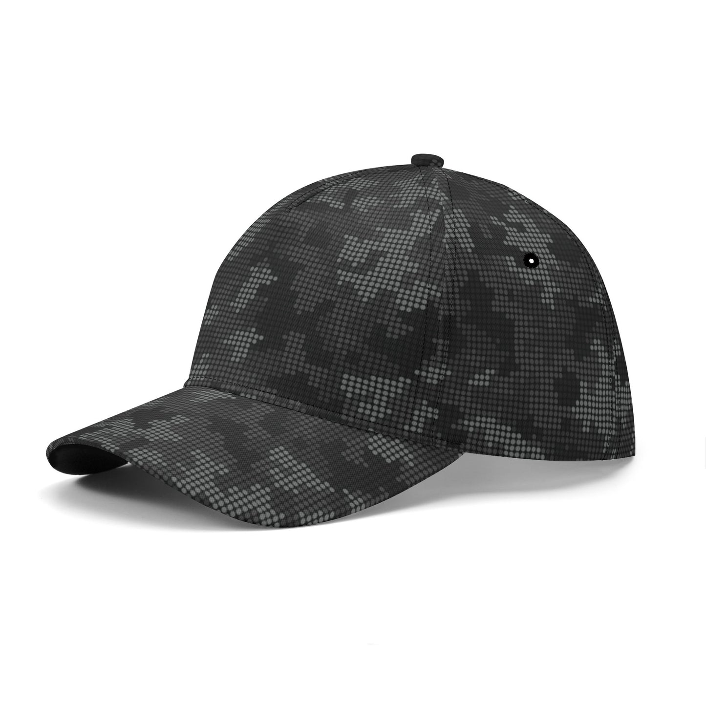 Black Camo Cap | Stylish Pixel Camouflage