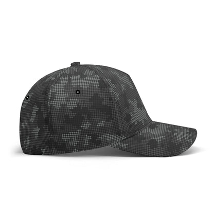 Black Camo Cap | Stylish Pixel Camouflage