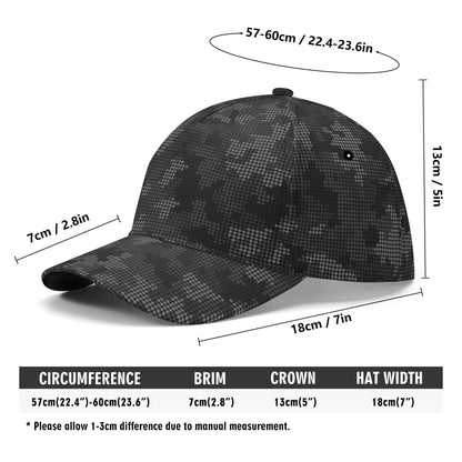 Black Camo Cap | Stylish Pixel Camouflage