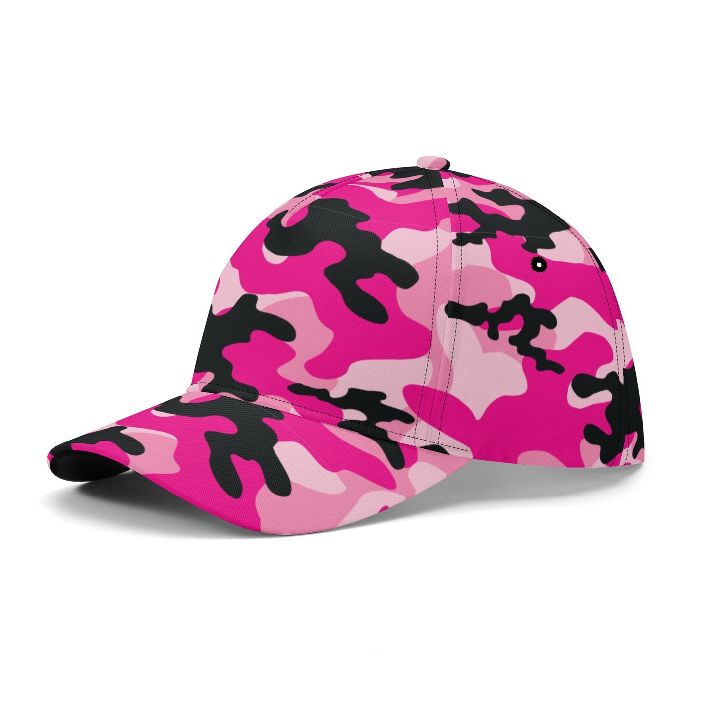 Pink Camo Cap | Candy, Black, & Cerise Mixed Camouflage