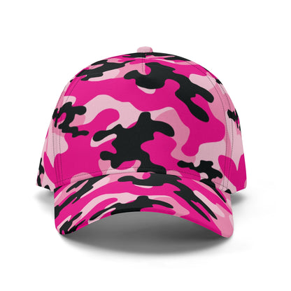 Pink Camo Cap | Candy, Black, & Cerise Mixed Camouflage