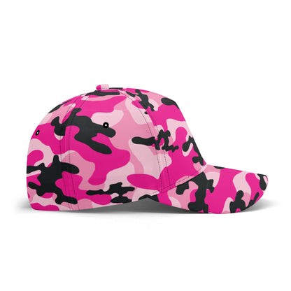 Pink Camo Cap | Candy, Black, & Cerise Mixed Camouflage