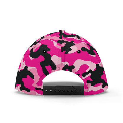 Pink Camo Cap | Candy, Black, & Cerise Mixed Camouflage