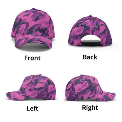 Pink Camo Cap | Blue & Magenta Mixed Camouflage