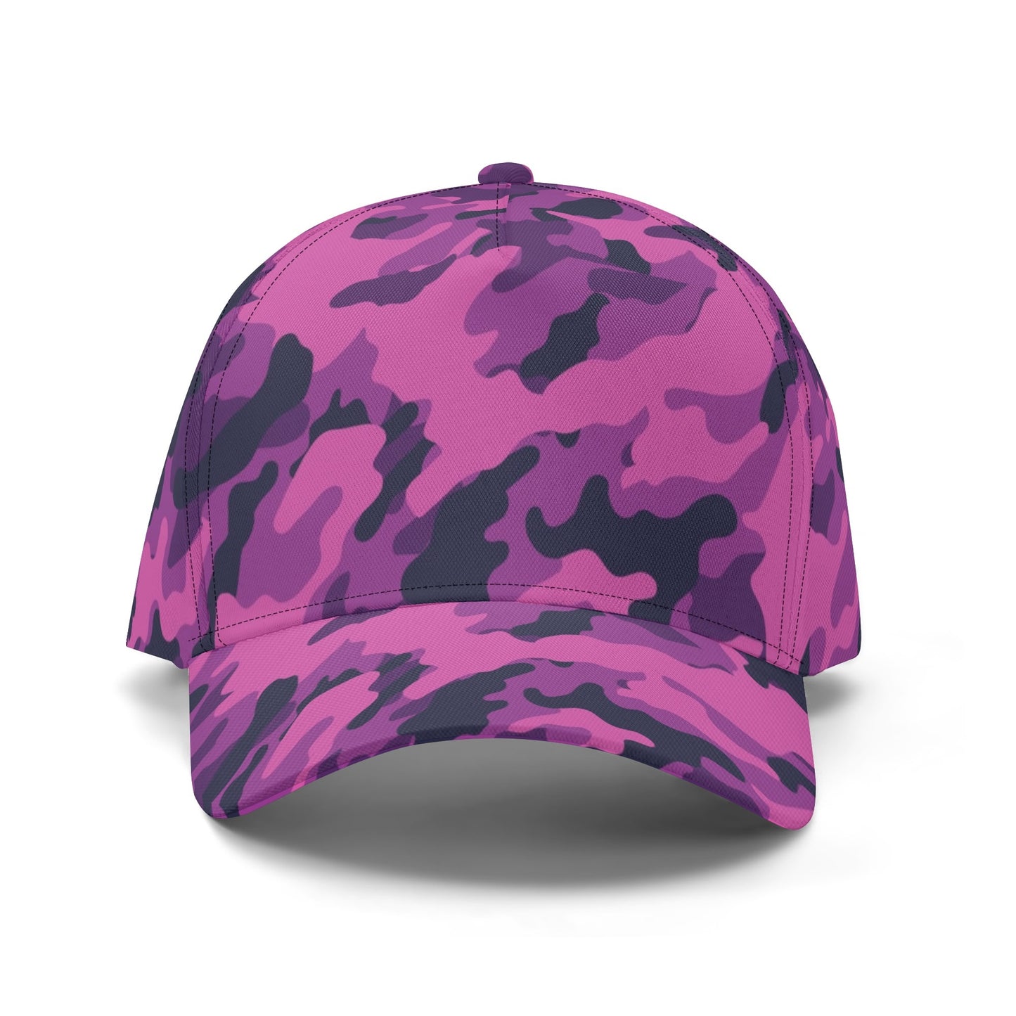 Pink Camo Cap | Blue & Magenta Mixed Camouflage