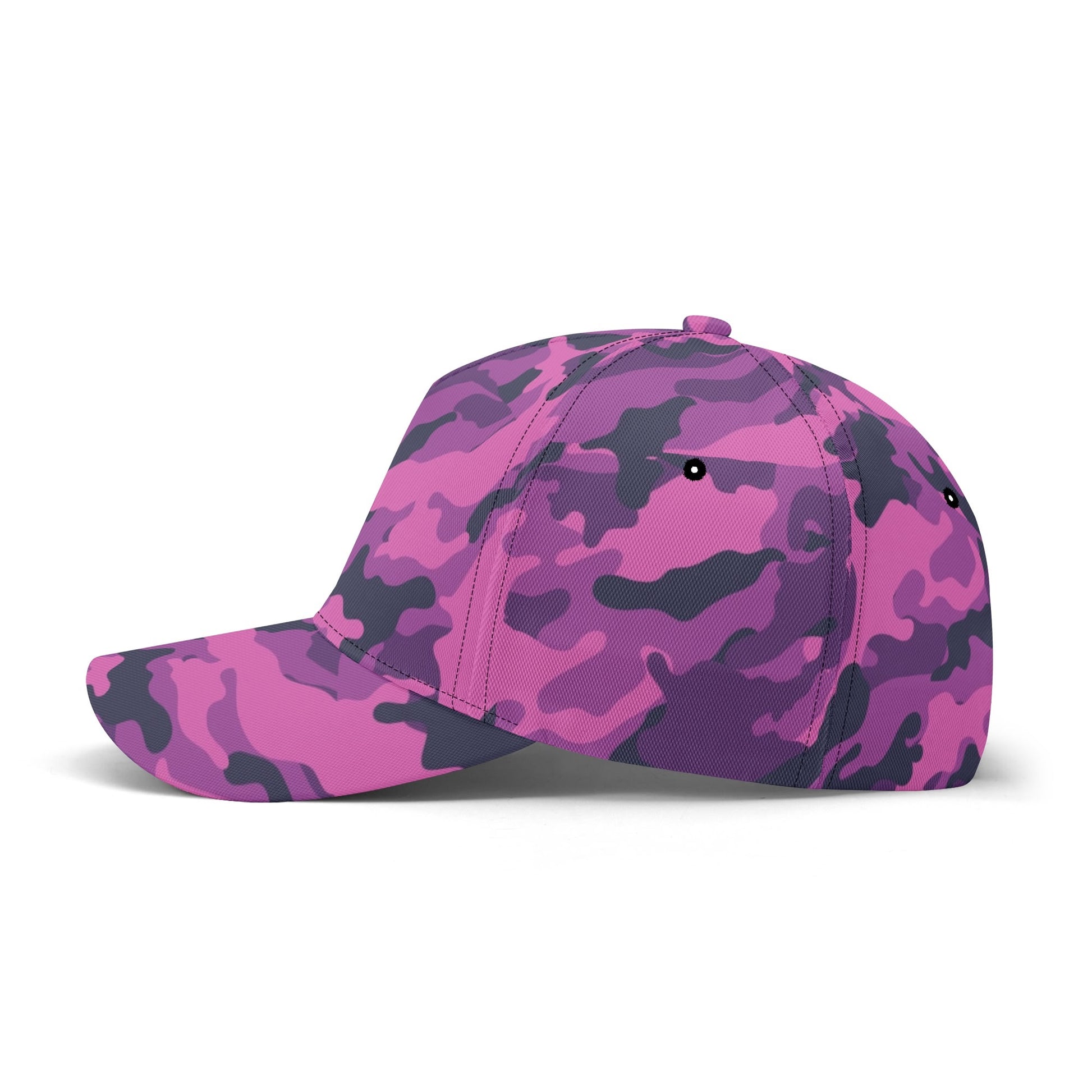 Pink Camo Cap | Blue & Magenta Mixed Camouflage