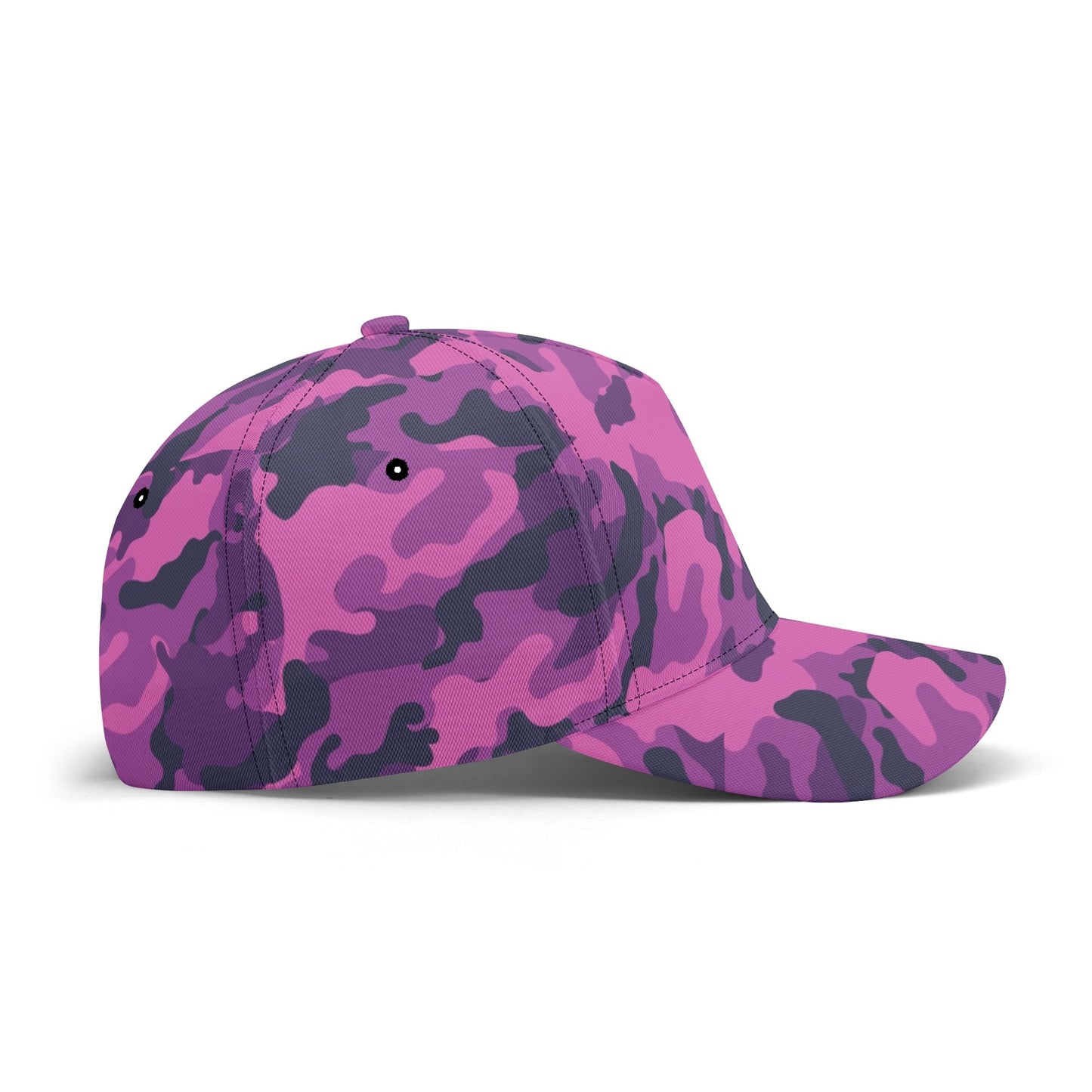 Pink Camo Cap | Blue & Magenta Mixed Camouflage