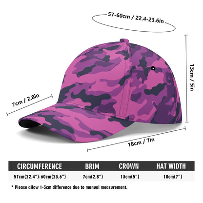 Pink Camo Cap | Blue & Magenta Mixed Camouflage