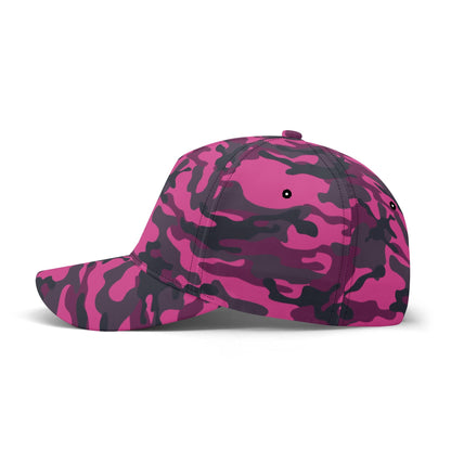 Pink Camo Cap | Onyx & Deep Blue Mixed Camouflage