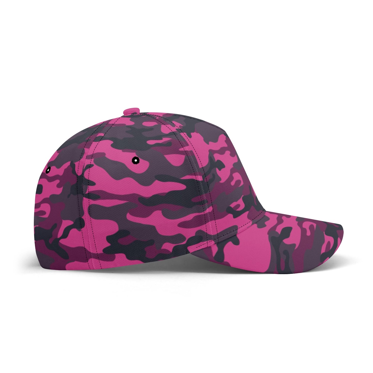 Pink Camo Cap | Onyx & Deep Blue Mixed Camouflage