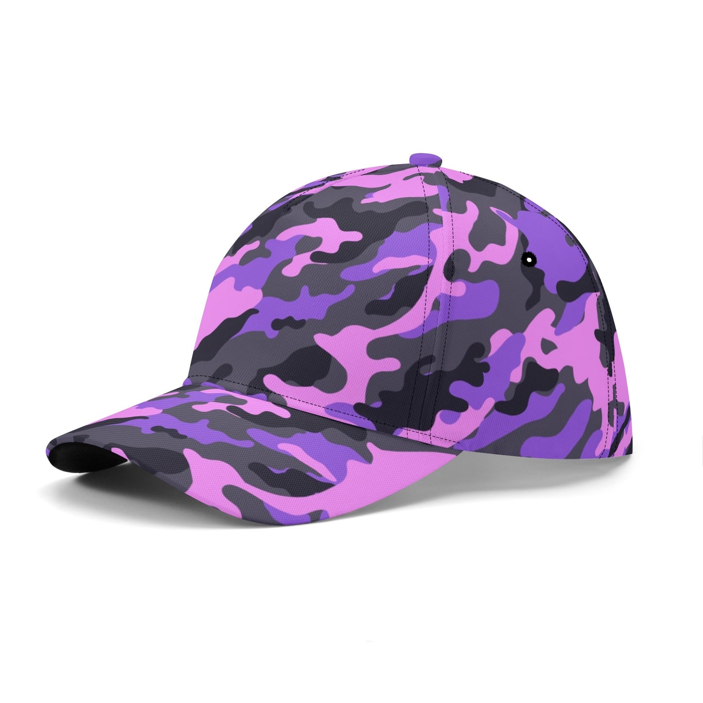 Pink Camo Baseball Cap | Black & Indigo Mixed Camouflage