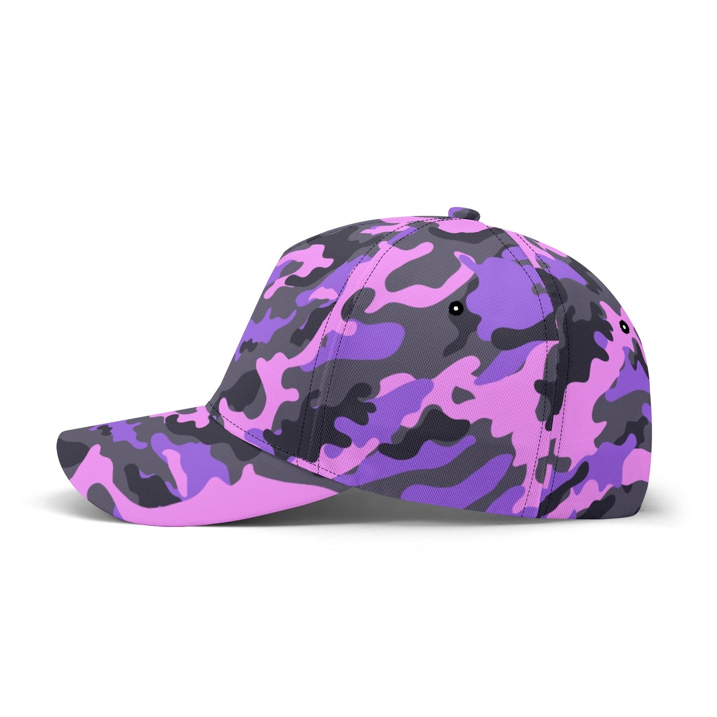 Pink Camo Baseball Cap | Black & Indigo Mixed Camouflage