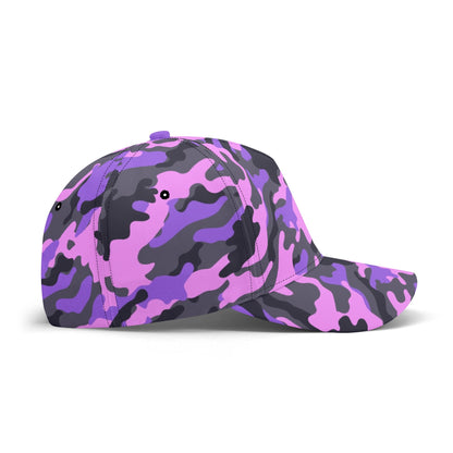 Pink Camo Baseball Cap | Black & Indigo Mixed Camouflage