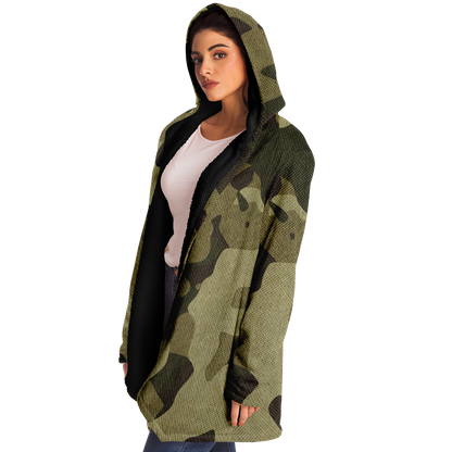 Camo Cloak | Green Fabric Camouflage | Microfleece