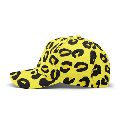 Leopard Baseball Cap | Black & Yellow